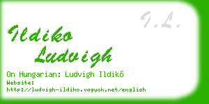 ildiko ludvigh business card